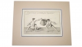 ORIGINAL MID 18TH CENTURY FENCING ENGRAVING BY FRENCH ARTIST P.J.F. GIRAURD