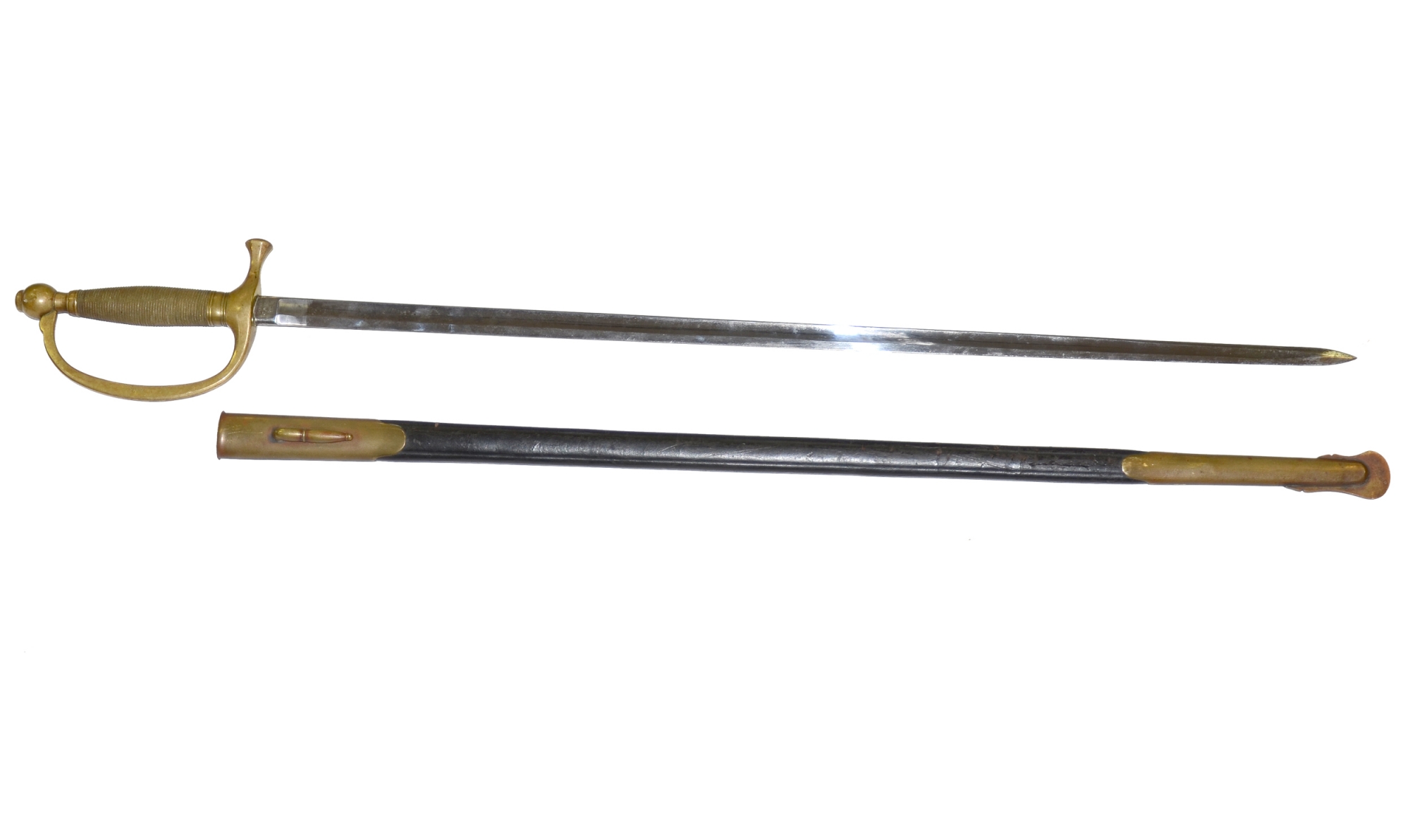 ORIGINAL AMES M1840 MUSICIAN’S SWORD AND SCABBARD IN VERY GOOD CONDITION