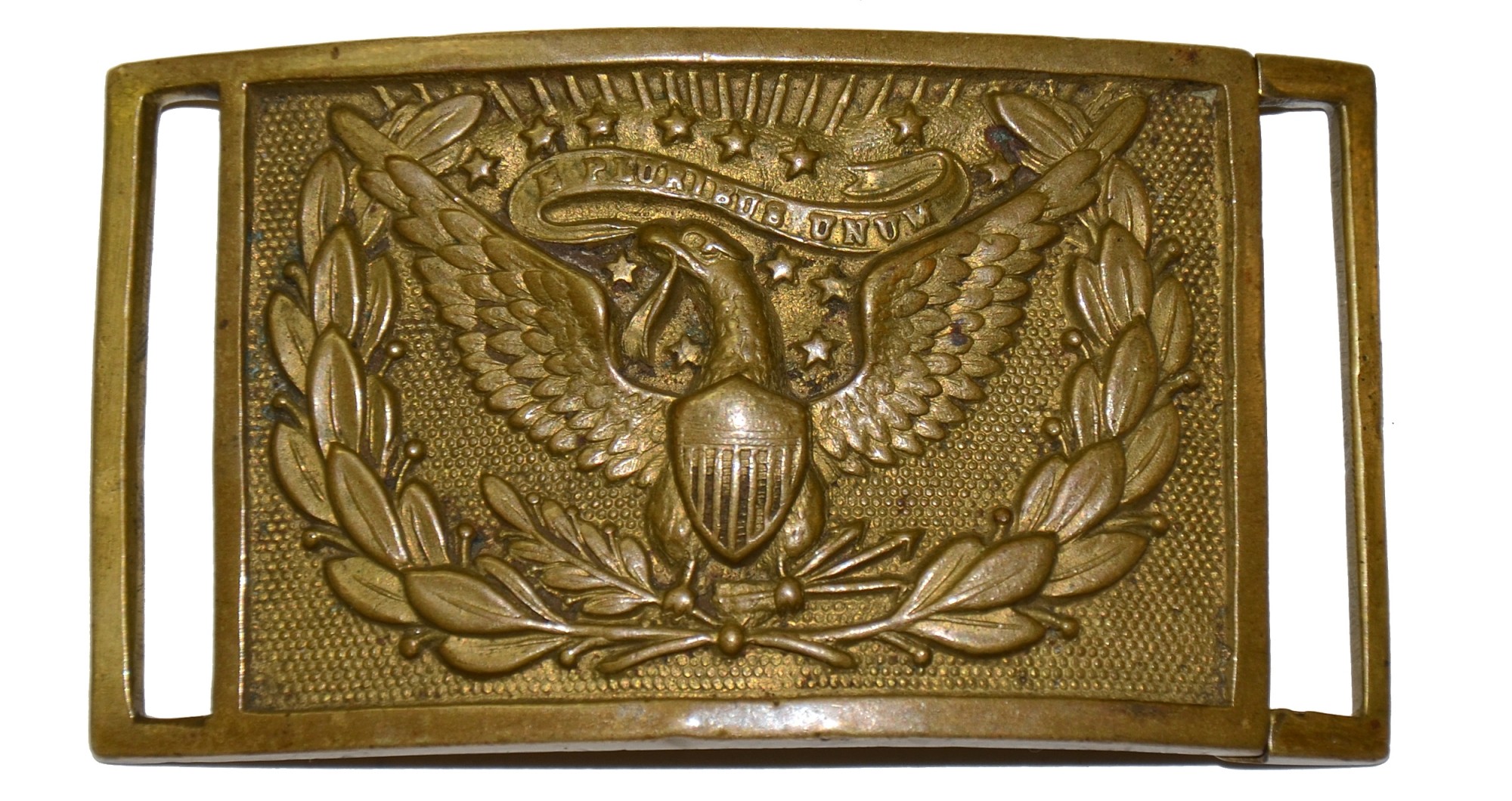FINE IDENTIFIED MODEL 1851 PATTERN U.S. OFFICER’S RECTANGULAR SWORD BELT PLATE – GAVIN COLLECTION