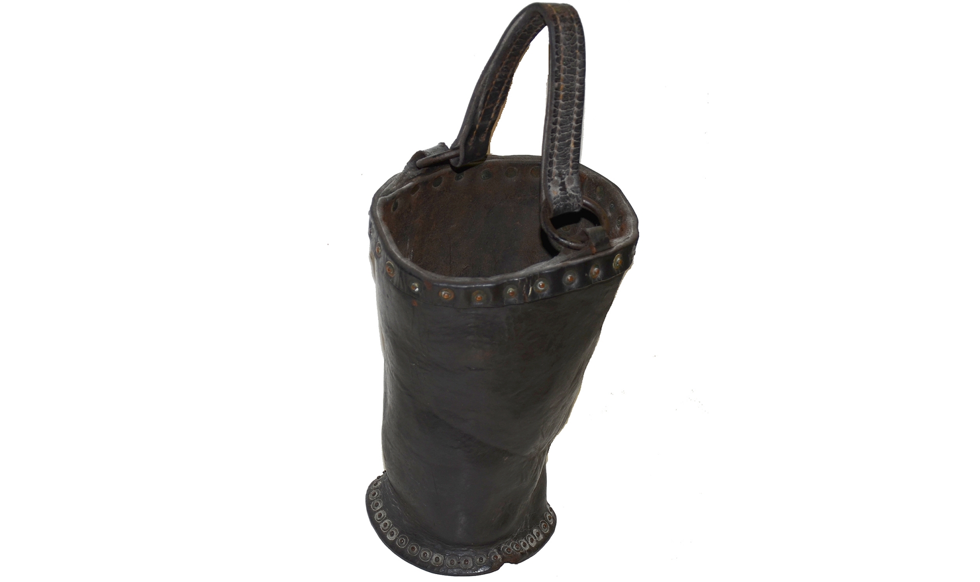 LEATHER ARTILLERY WATER BUCKET