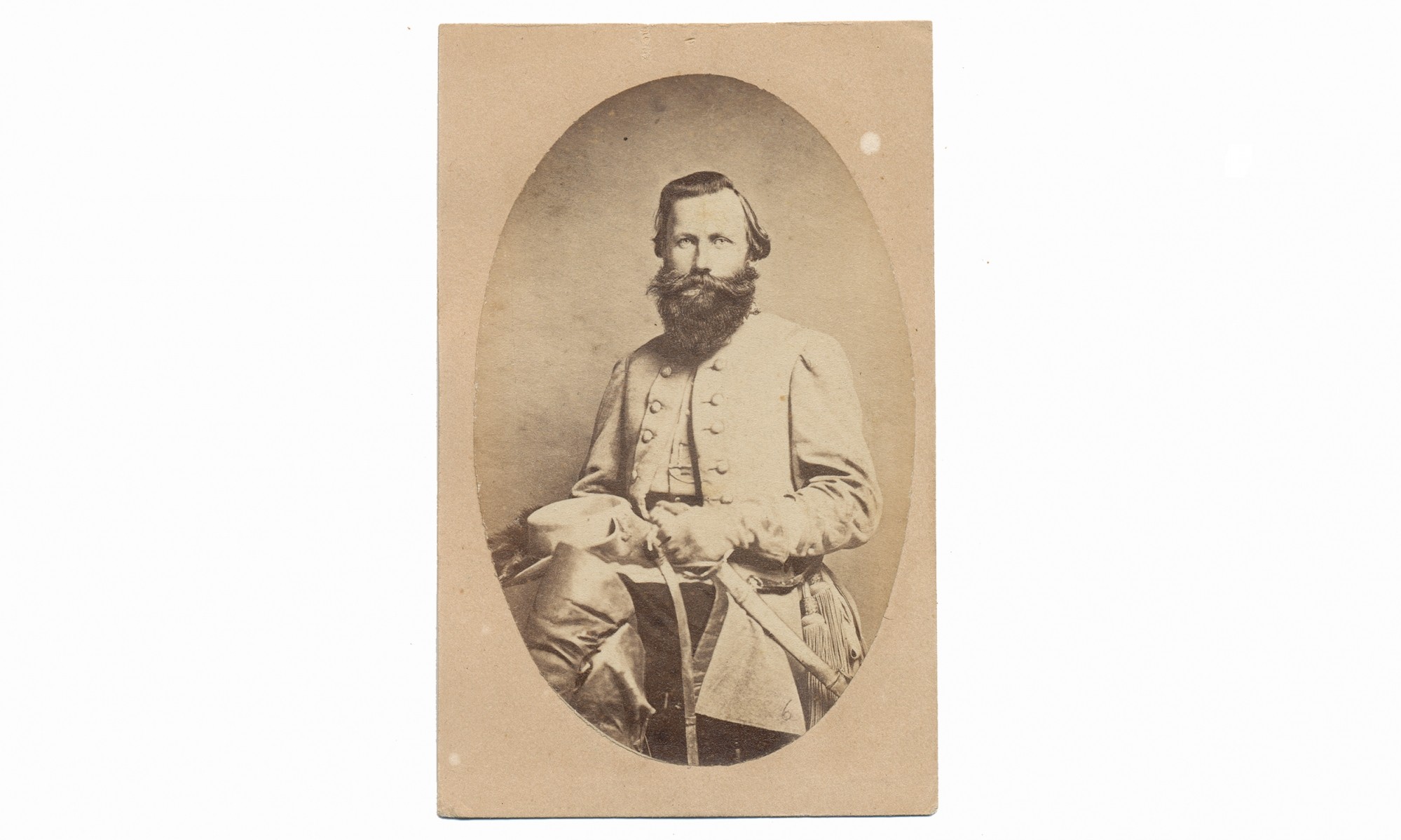 CDV OF CONFEDERATE CAVALRY HERO J. E. B. STUART