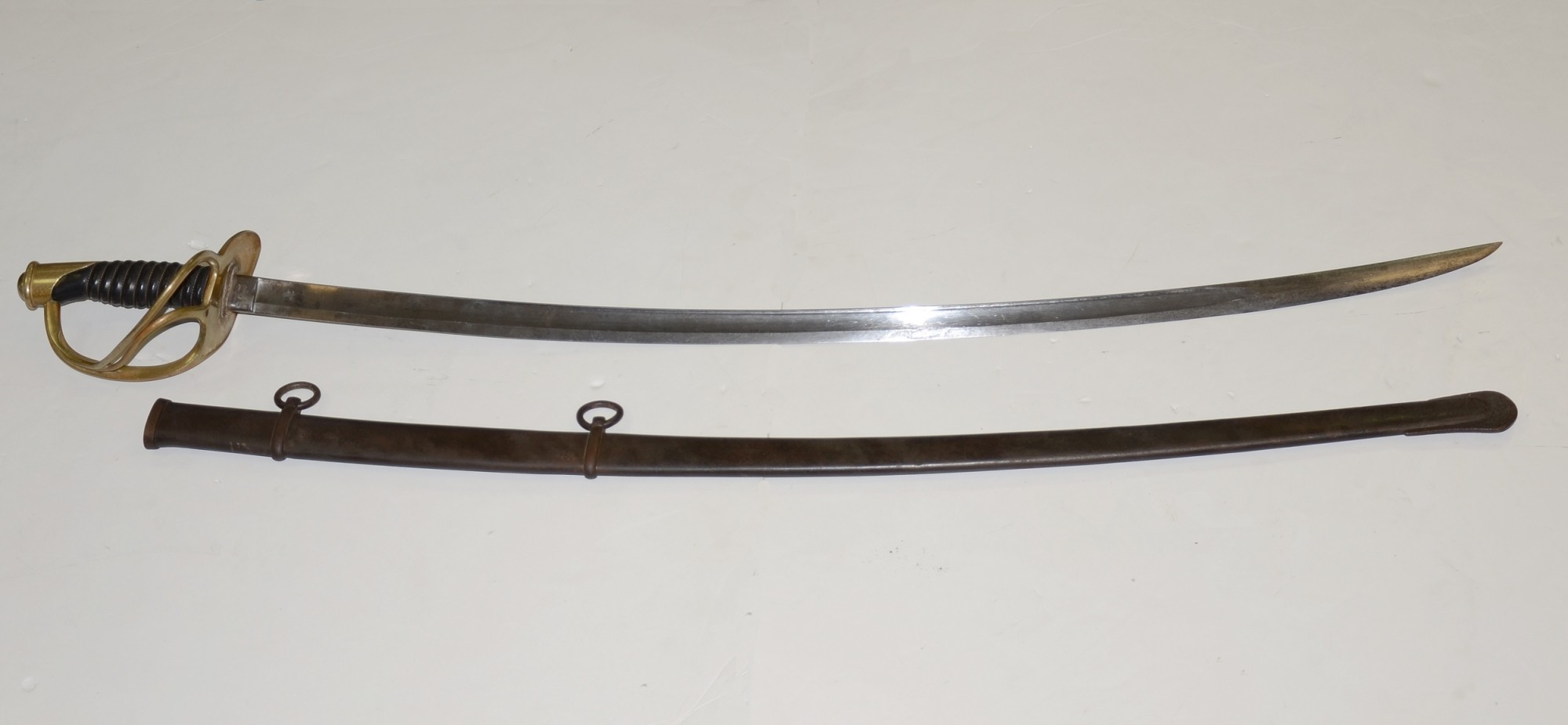 1861 DATED US M1860 CAVALRY SABER AND SCABBARD