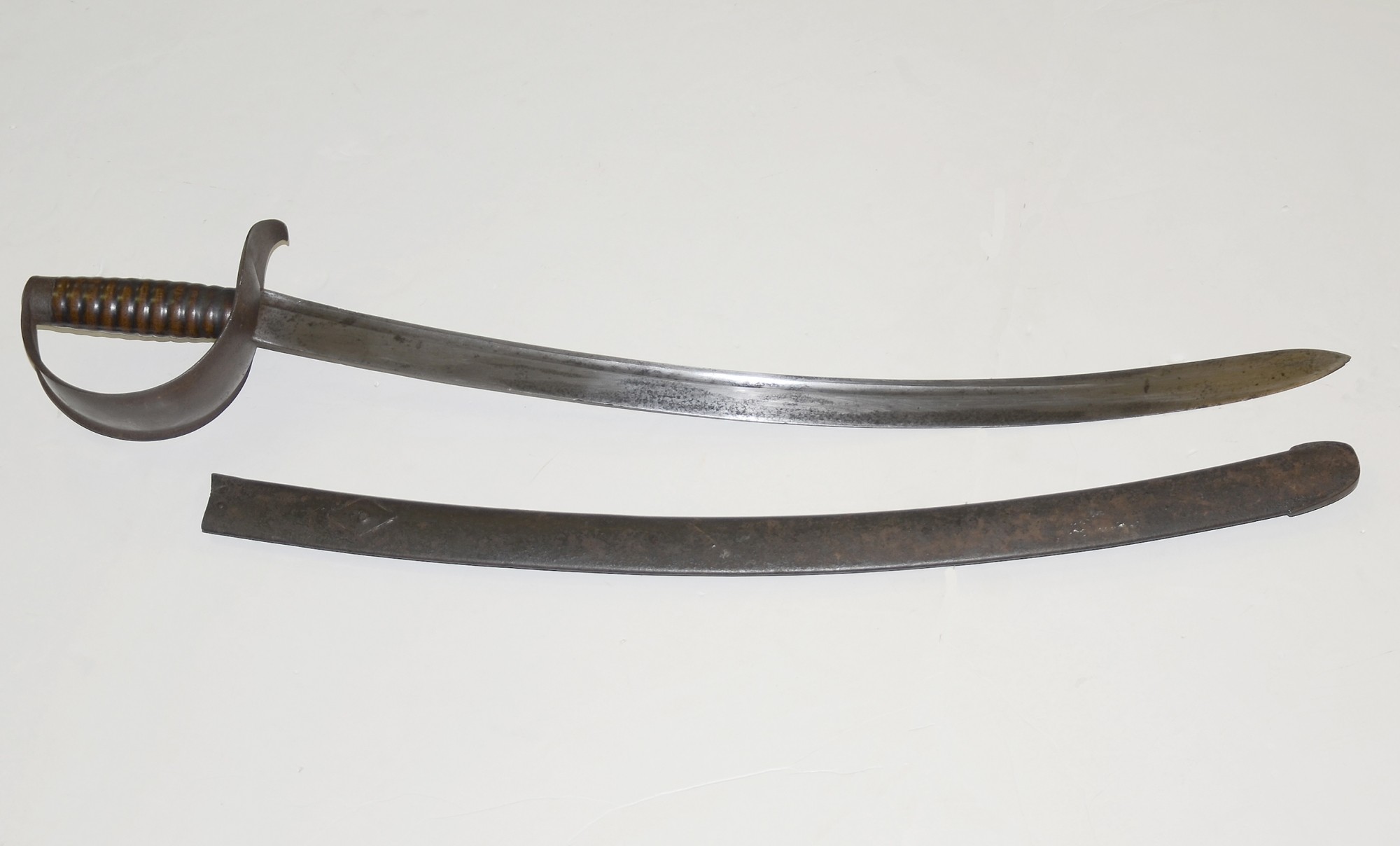 SELDOM SEEN PATTERN 1826 STARR NAVAL CUTLASS WITH METAL SCABBARD