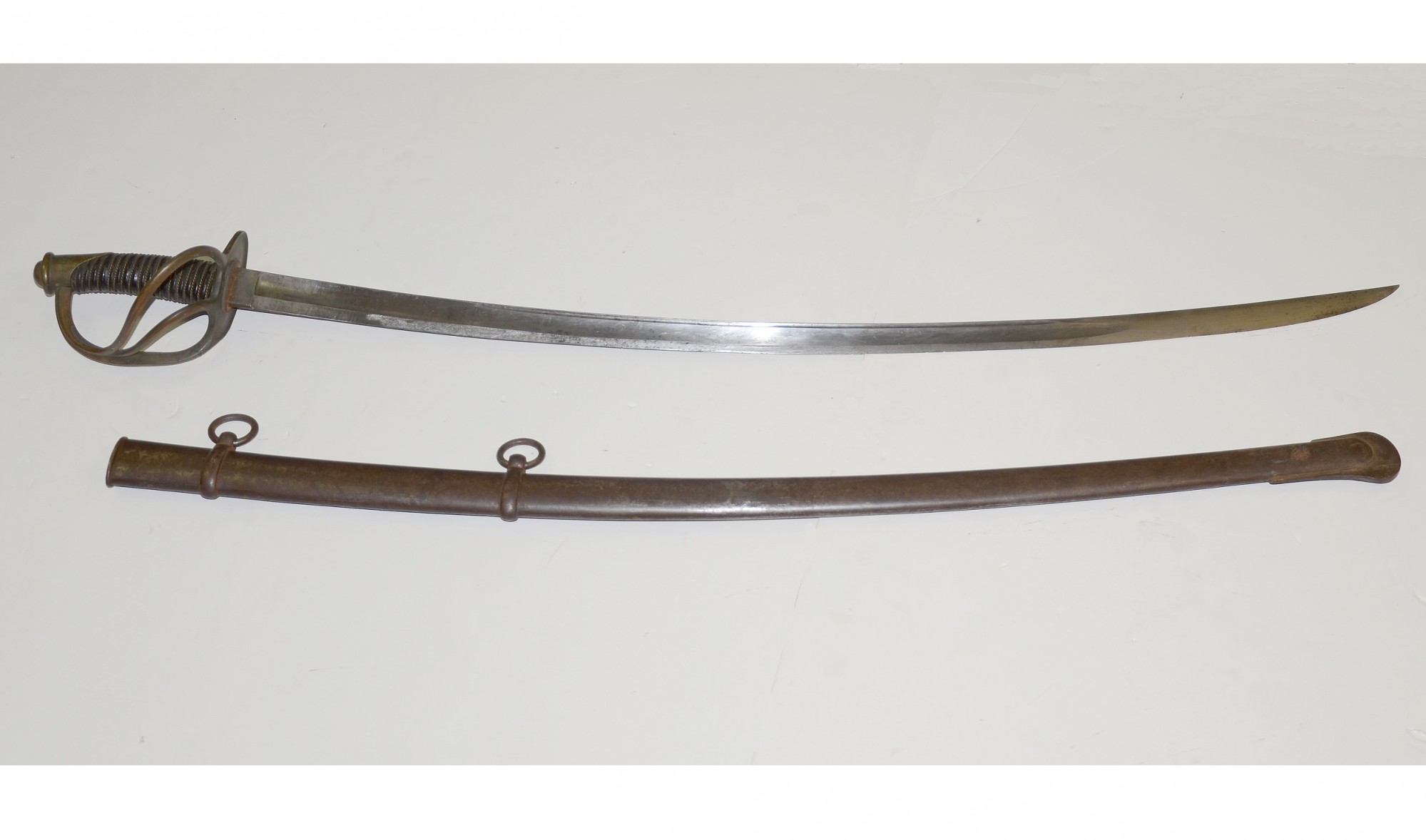 P. S. JUSTICE MODEL 1840 ENLISTED CAVALRY SABER WITH SCABBARD