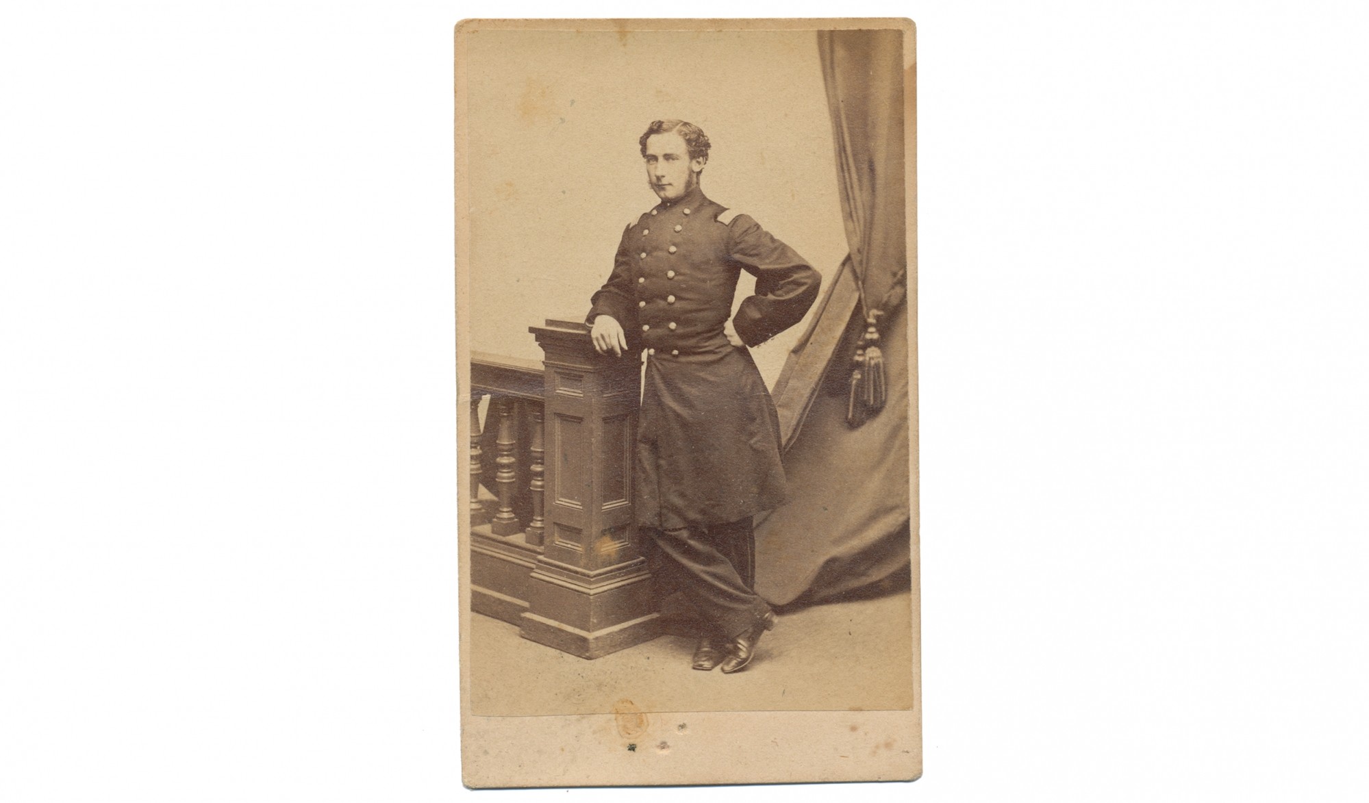 CDV OF BREVET BRIGADIER GENERAL JOSEPH C. EDMANDS, 32ND MASSACHUSETTS - WOUNDED AT GETTYSBURG