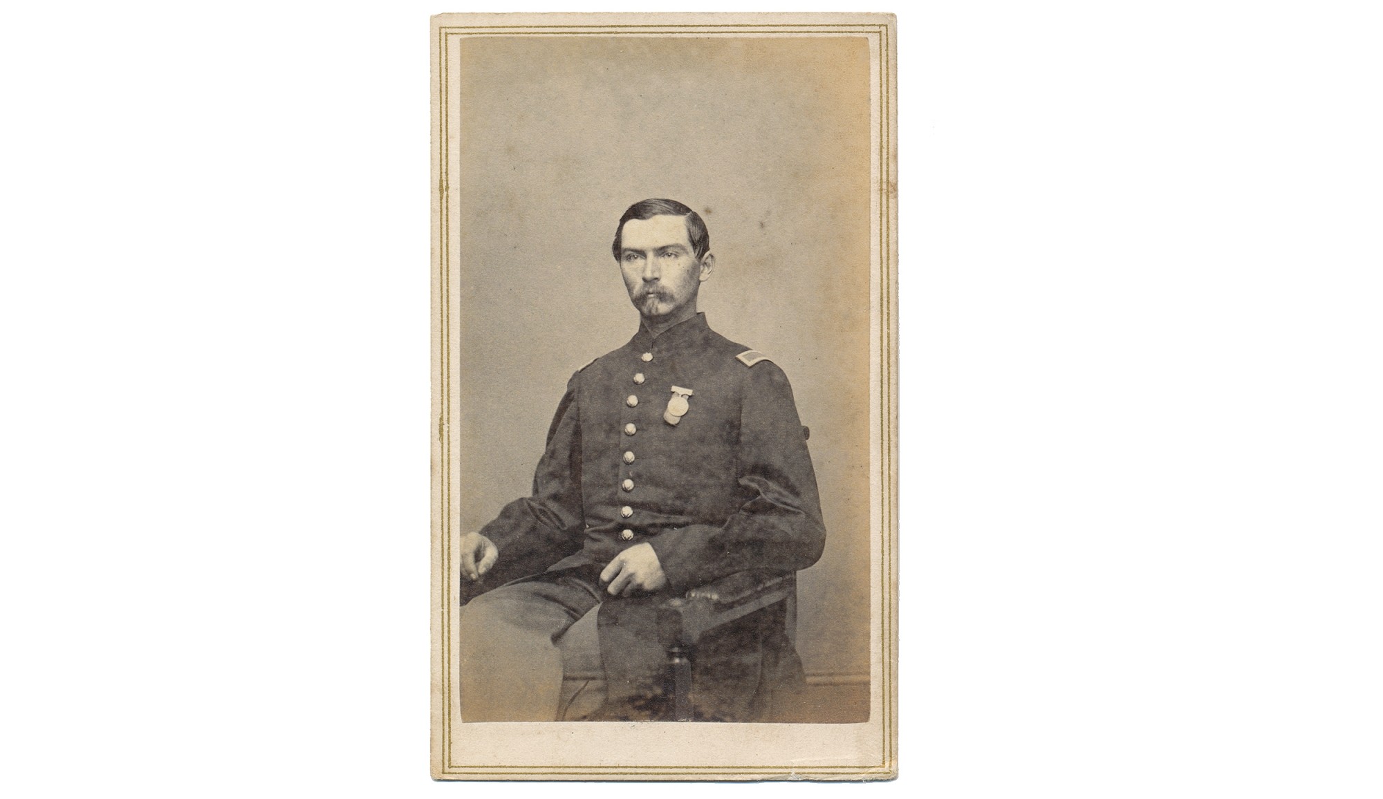 CDV OF GILLMORE MEDAL WINNER, 144TH NEW YORK INFANTRY