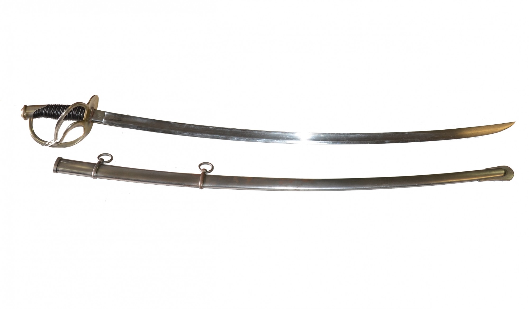 ORIGINAL C. ROBY MODEL 1860 LIGHT CAVALRY SABER AND SCABBARD 