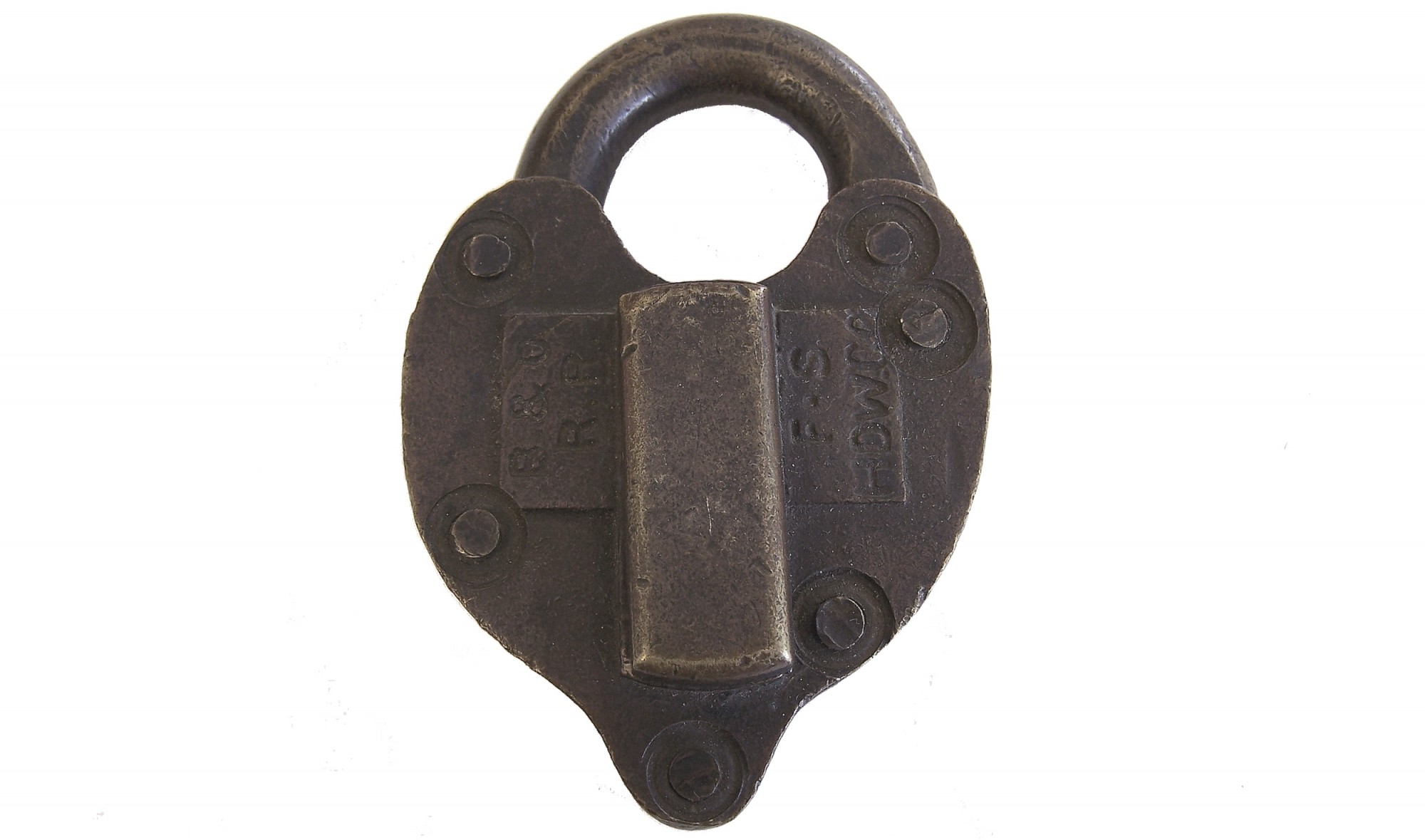 BRASS B & O RAILROAD LOCK