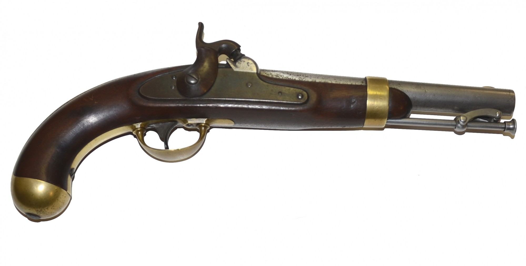 FINE ‘H. ASTON” M1842 PERCUSSION PISTOL 