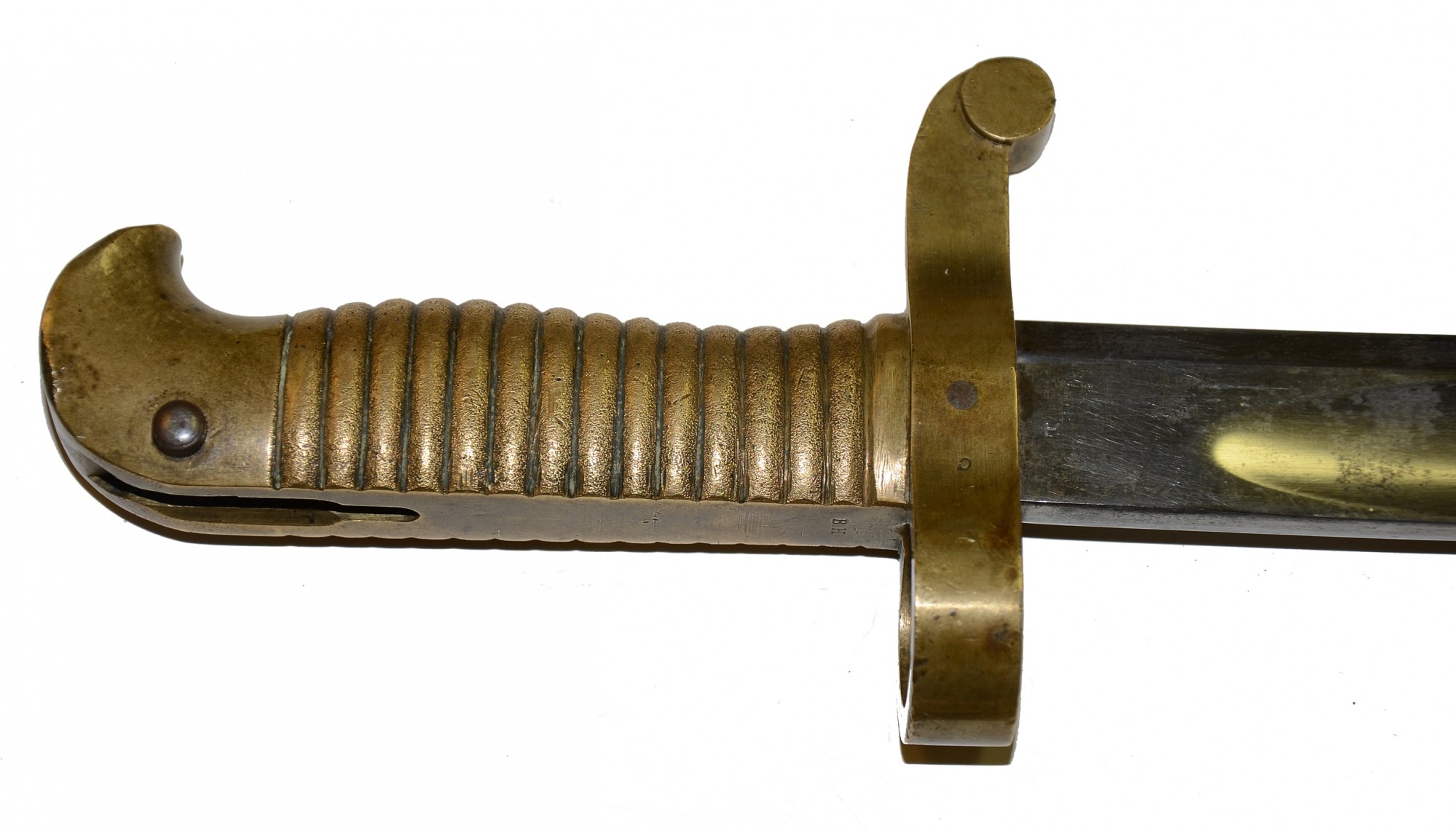 ORIGINAL CIVIL WAR ‘ZOUAVE’ SABER WITH LEATHER SCABBARD — Horse