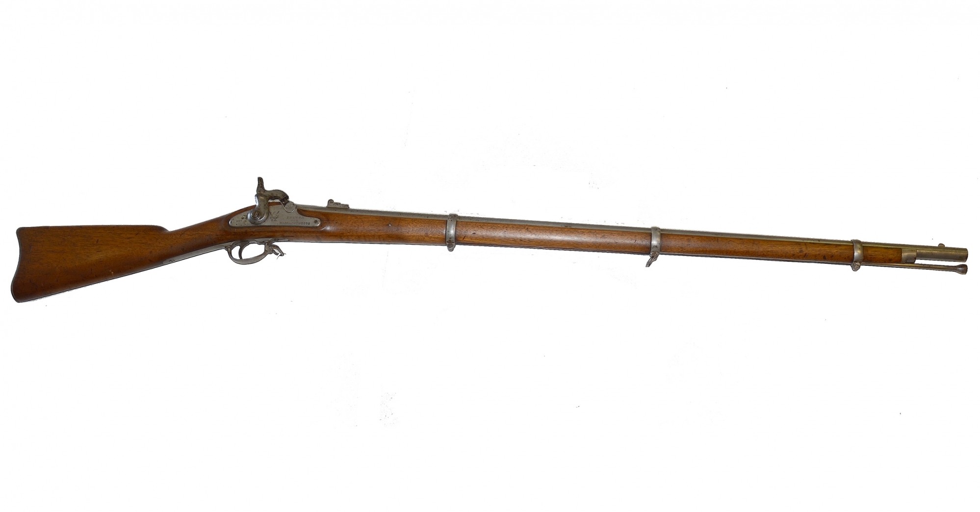 STATE OF MASSACHUSETTS CONTRACT PATTERN 1863 RIFLE MUSKET - N. S. NORRIS AND W.T.CLEMENT