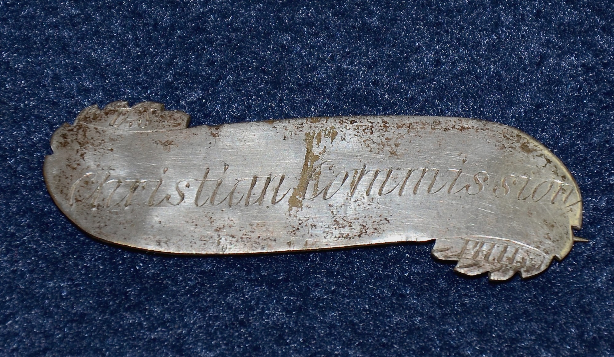UNITED STATES CHRISTIAN COMMISSION PHILADELPHIA BADGE
