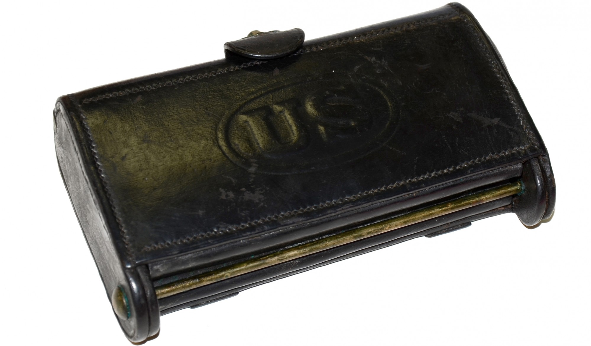 US M1874 MCKEEVER CARTRIDGE BOX, WITH 1879 GUN TOOL