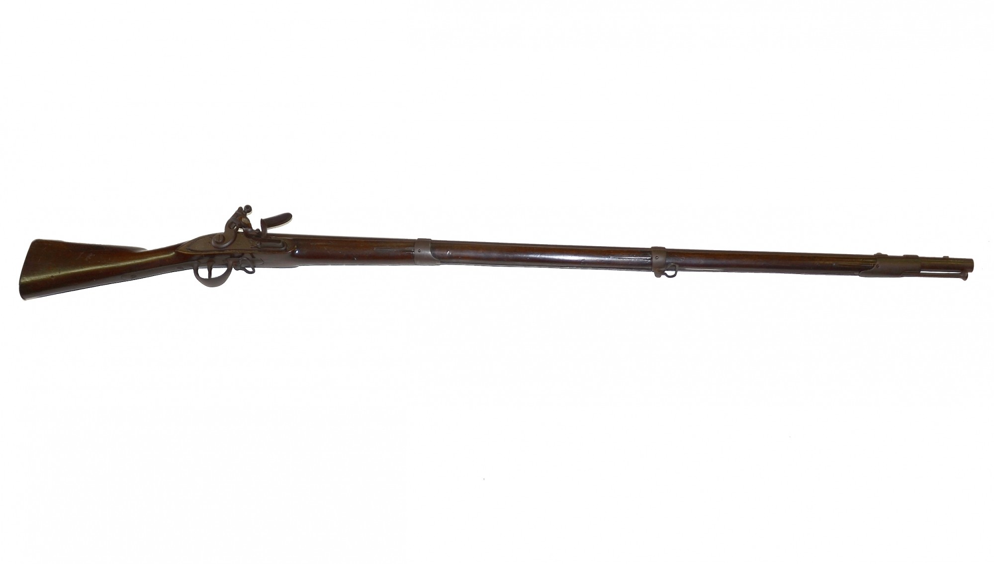 ORIGINAL, PENNSYLVANIA MILITIA-INSPECTED, HARPERS FERRY CHARLEVILLE-PATTERN TYPE-111 FLINTLOCK MUSKET