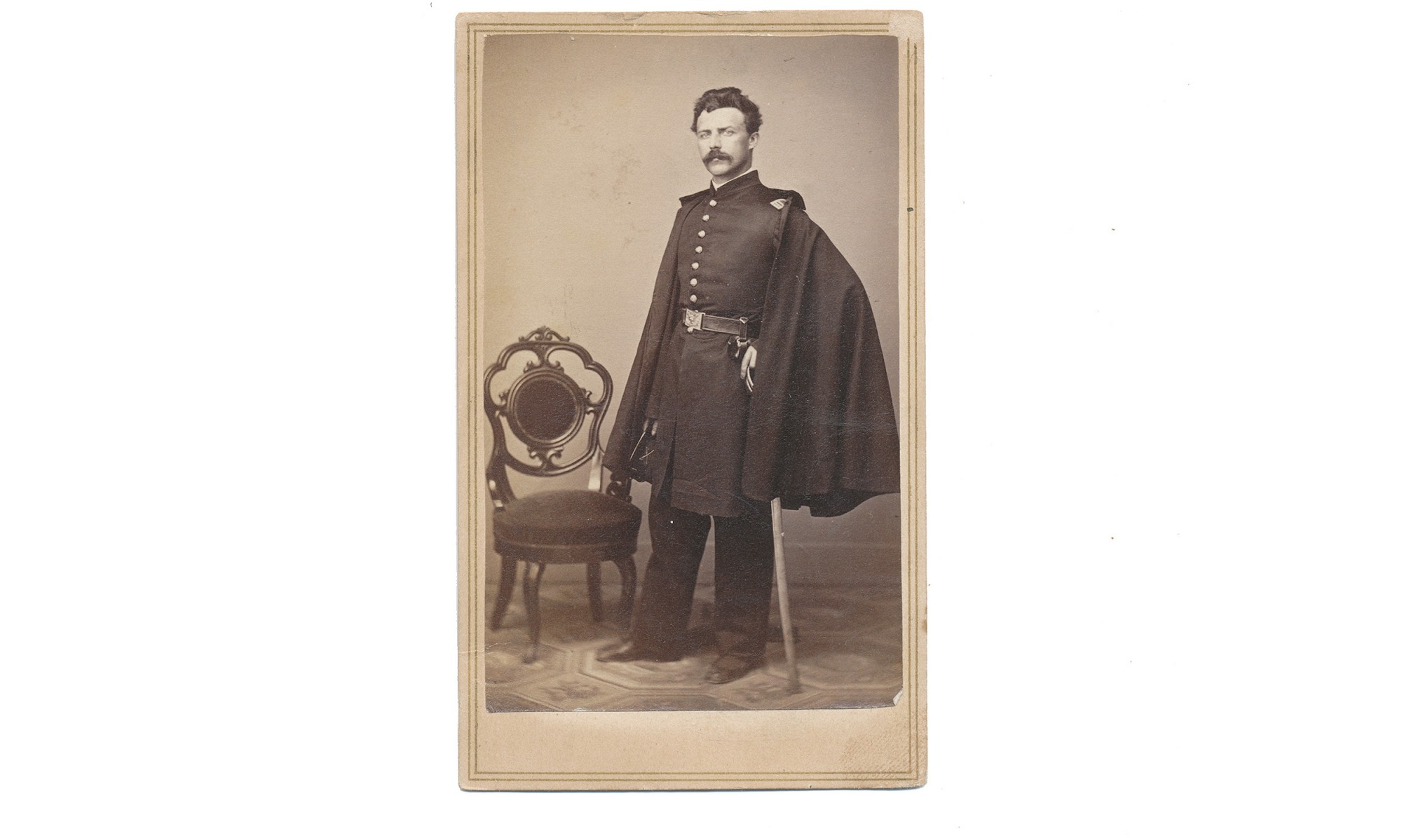 CDV UNIDENTIFIED OFFICER WITH MISSOURI BACK MARK