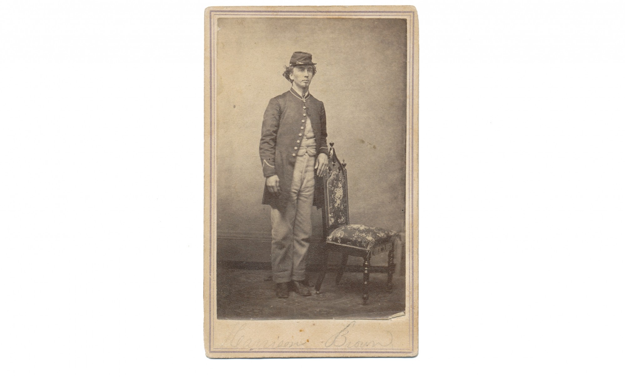 CDV OF 1ST BATTALION MASSACHUSETTS HEAVY ARTILLERY SOLDIER