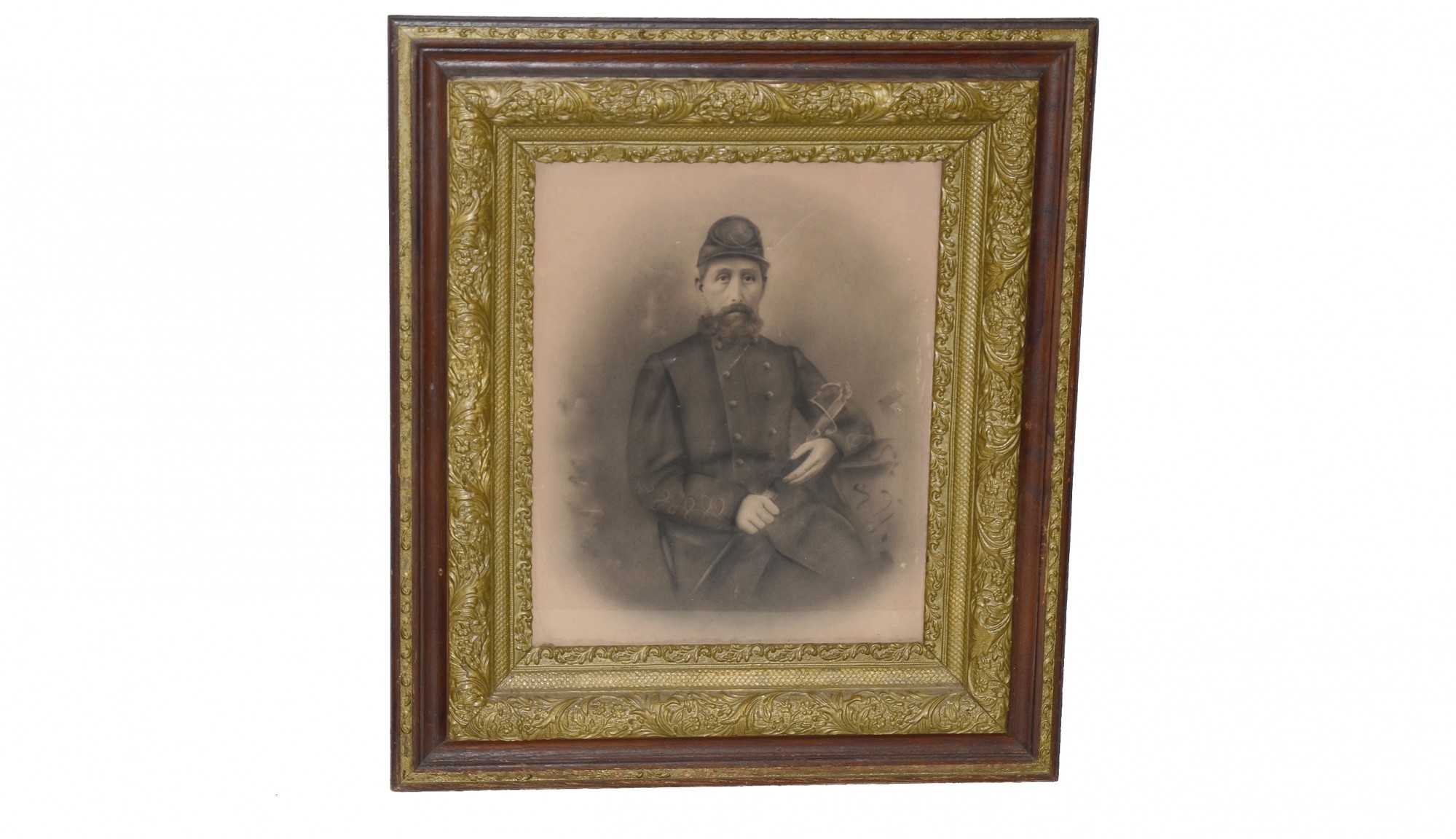 PORTRAIT OF CAPTAIN DAVID LEE BOZEMAN OF CO. A, 44TH ALABAMA INFANTRY; WIA AT CHICKAMAUGA, KIA AT SPOTSYLVANIA COURTHOUSE